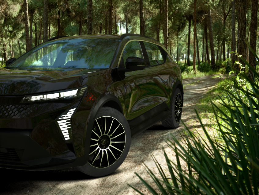 LAMERA (L)|Schwarz Matt Poliert 19