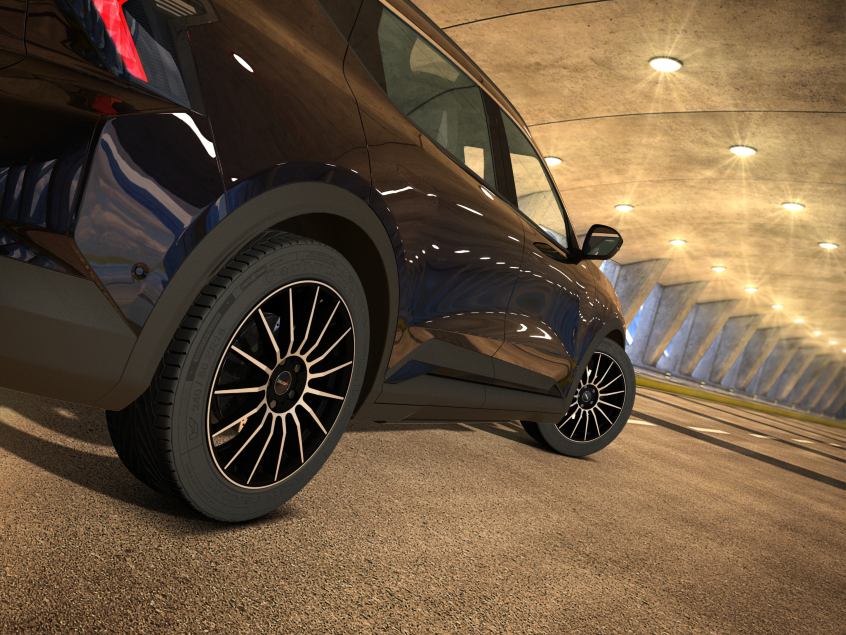 LAMERA (L)|Schwarz Matt Poliert 19