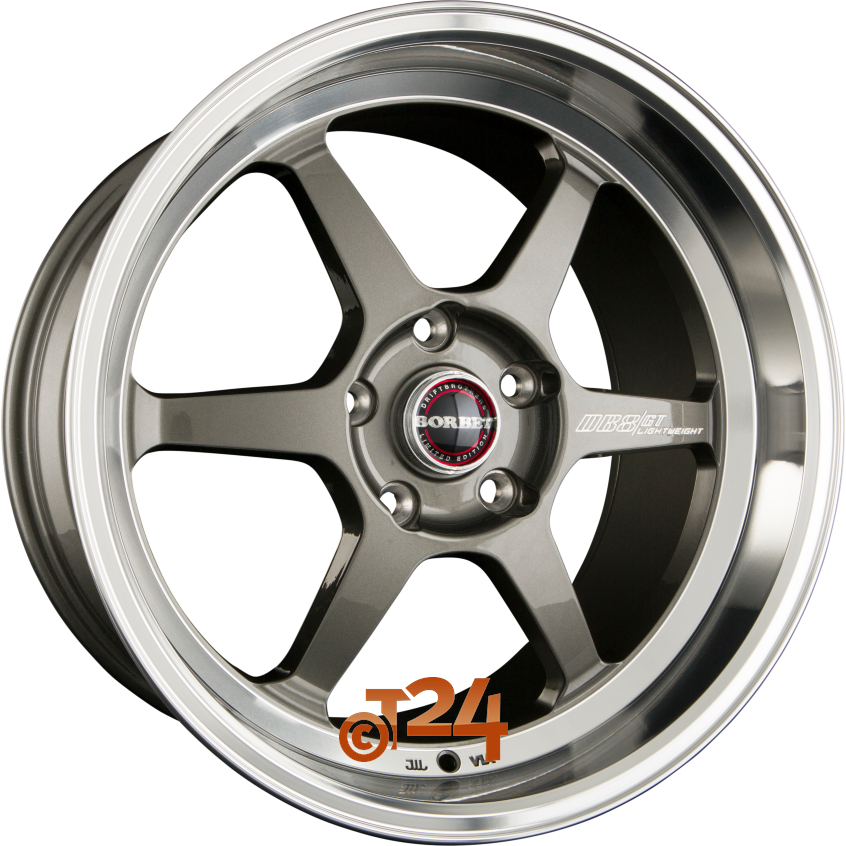 DB8GT|Graphite Rim Polished 18