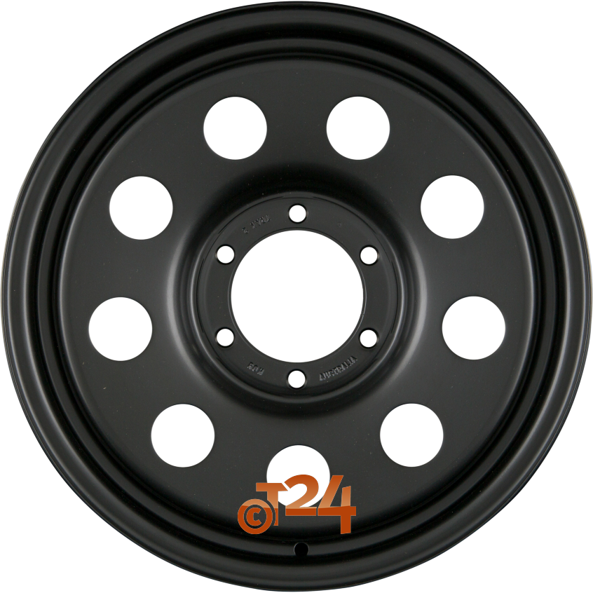 TRAK2|Schwarz Matt - Offroad Stahlfelge 15