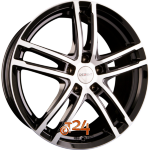 DEZENT TZ DARK - Black Polished Einteilig 7.00 x 17 ET 40.00  5x112