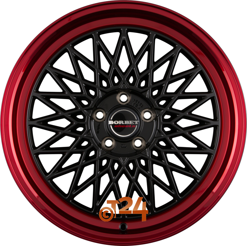 B|Black Rim Red 17