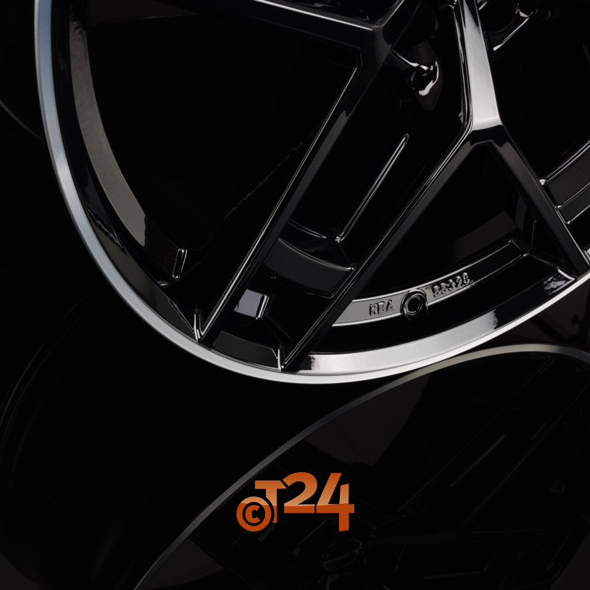 TF|Black Rim Polished Glossy 24