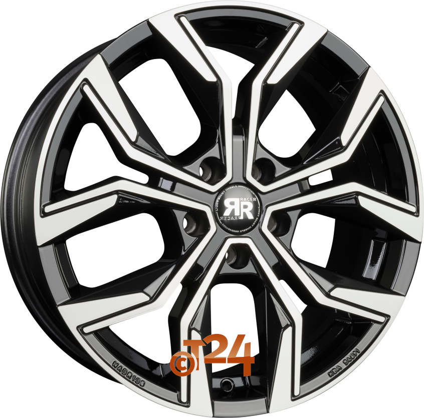 CARVER|Noir Brillant Face Polie - Bright Black Machined 16