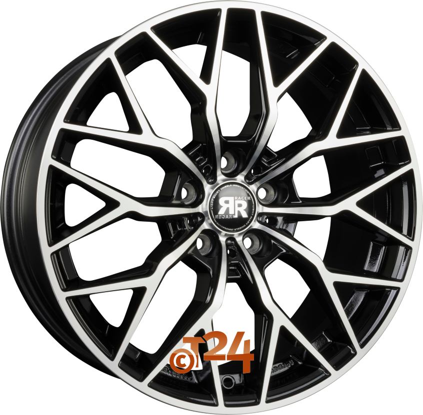 MYGAL|Noir Brillant Face Polie - Bright Black Machined 18