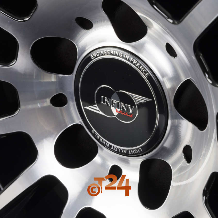 STUTTGART|Noir Brillant Face Polie - Bright Black Machined 17