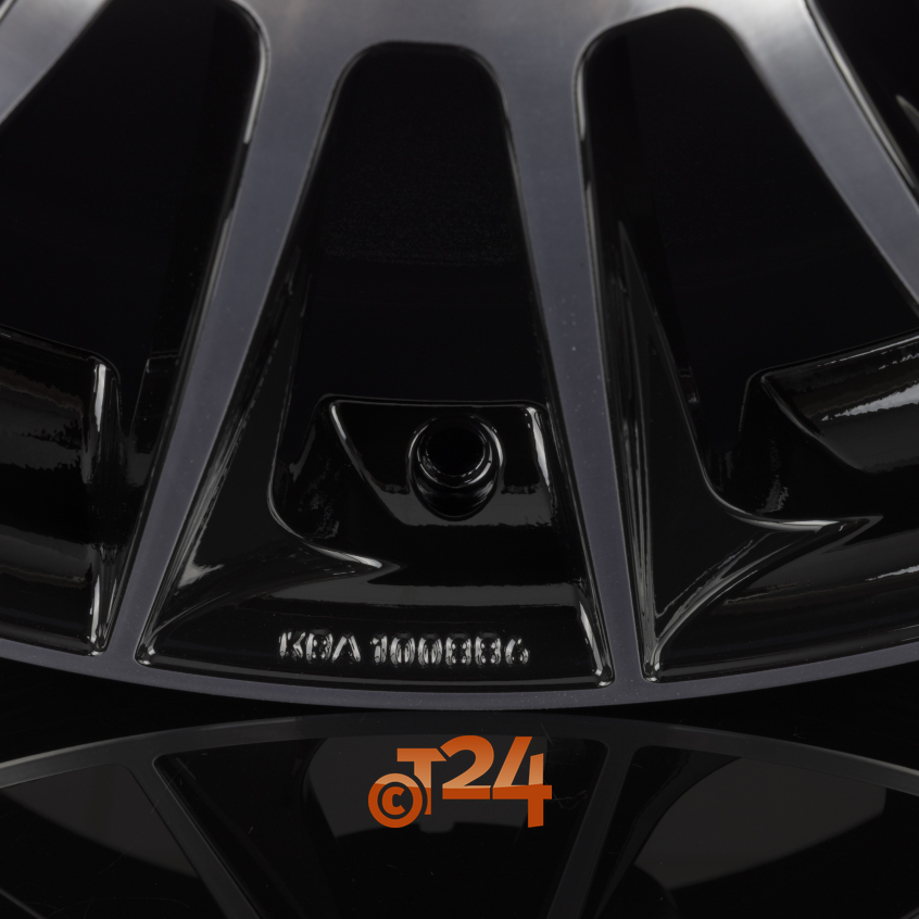 STUTTGART|Noir Brillant Face Polie - Bright Black Machined 19