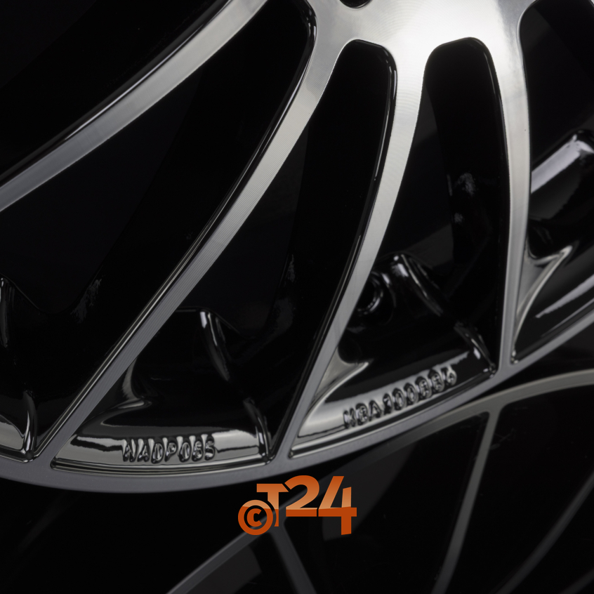 STUTTGART|Noir Brillant Face Polie - Bright Black Machined 17