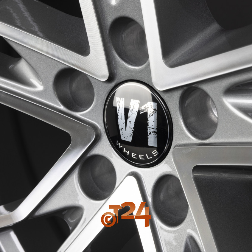V7|Glossy Gunmetal Machined 19