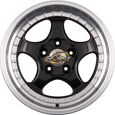KESKIN KT 2 Cup Black Lip Polish (BLP) — Zwart lichtmetalen velg