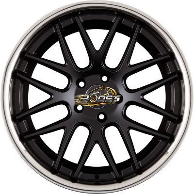 EMOTION-WHEELS CONCAVE Black Matt Inox — Zwart lichtmetalen velg