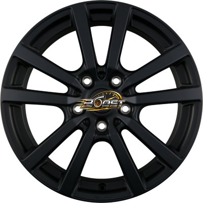 BROCK / RC RC25 Schwarz Klar Matt (SKM) — Zwart lichtmetalen velg