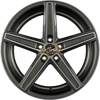 OXIGIN OX18 CONCAVE Graphit Full Polish mit Hinterdrehung (GFPHD) — Grijs/antraciet lichtmetalen velg