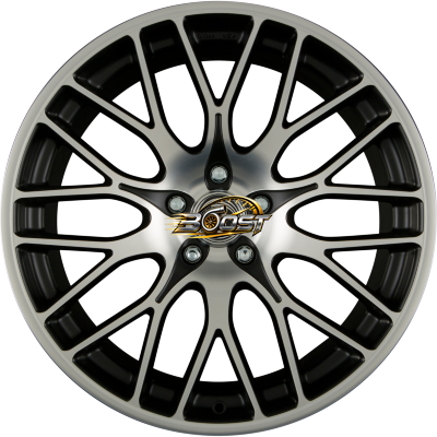 DIEWE WHEELS FINA NERO MACHINED - Schwarz Matt Frontpoliert — Zwart lichtmetalen velg
