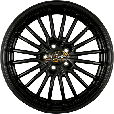 BROCK / RC B24-GP Schwarz Glanz (SG) — Zwart lichtmetalen velg