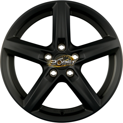 BROCK / RC RC24 Schwarz Klar Matt (SKM) — Zwart lichtmetalen velg