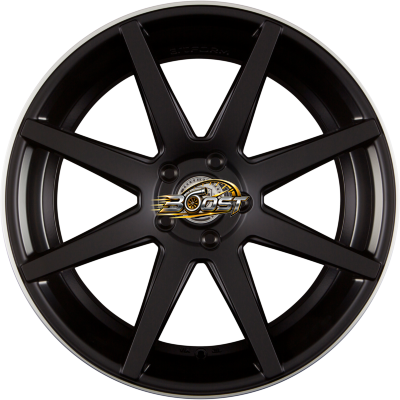 AF-302 Flat Black Rim Polished