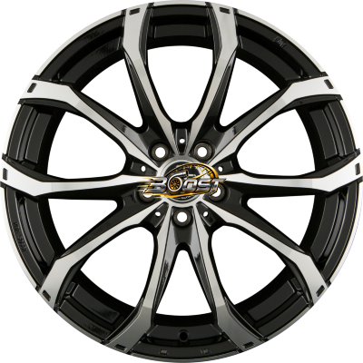MSW MSW 48 Gloss Black Full Polished — Zwart lichtmetalen velg