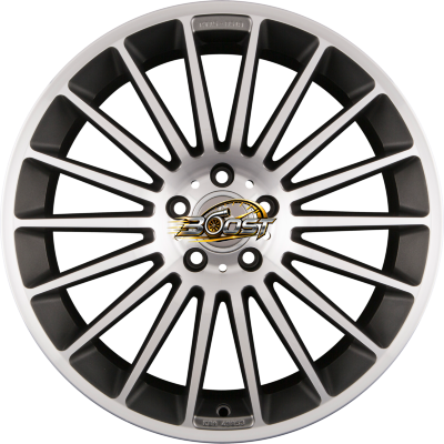 KESKIN KT15 SPEED Palladium Front Polish (PFP) — Grijs/antraciet lichtmetalen velg