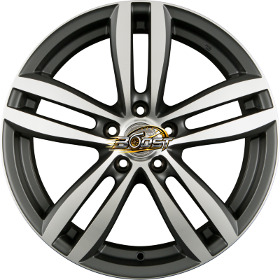 RACER WHEELS TARGET Gun Metal Machined Face 6.50x16 5x108 RACER WHEELS TARGET Gun Metal Machined Face 6.50x16 5x108