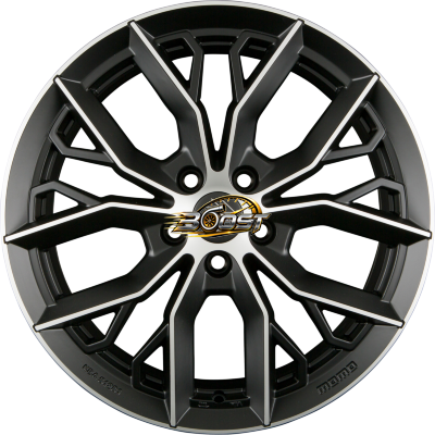 MOMO MASSIMO Matt Black Polished 8.00x18 5x110 MOMO MASSIMO Matt Black Polished 8.00x18 5x110