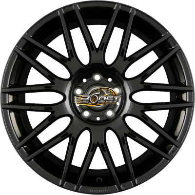 PROLINE WHEELS PXK Black Glossy (BG) — Zwart lichtmetalen velg