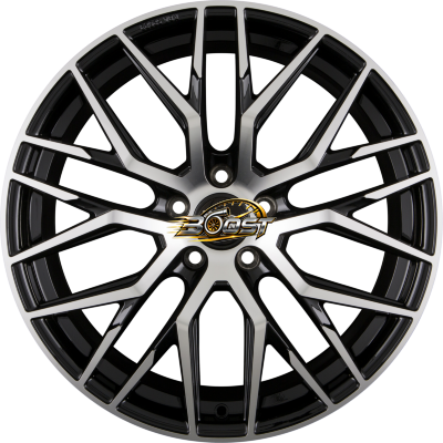 MAM MAM RS4 Black Front Polish (BFP) — Zwart lichtmetalen velg