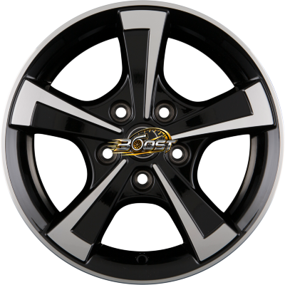 BORBET CWT Black Polished Glossy — Zwart lichtmetalen velg