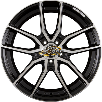 KÖNIGSRÄDER KR1 Black Polished — Zwart lichtmetalen velg