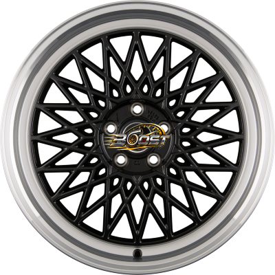 BORBET B Black Rim Polished — Zwart lichtmetalen velg