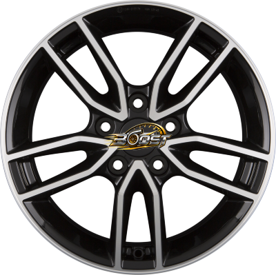 FONDMETAL KOROS Glossy Black Machined - Diamond Black 8.00x19 5x112 FONDMETAL KOROS Glossy Black Machined - Diamond Black 8.00x19 5x112