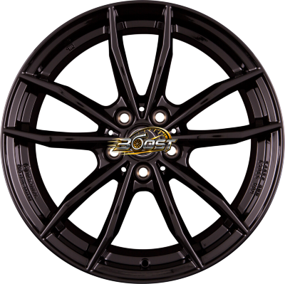 RIAL X12 Diamant-Schwarz — Zwart lichtmetalen velg