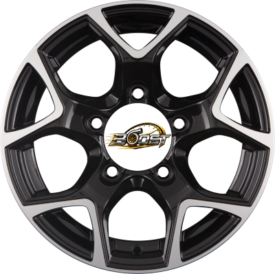 GMP ITALIA SJ15 Black Diamond — Zwart lichtmetalen velg