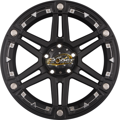 RID R01 Matte Black + Chrome Inserts 9.00x20 6x140 RID R01 Matte Black + Chrome Inserts 9.00x20 6x140