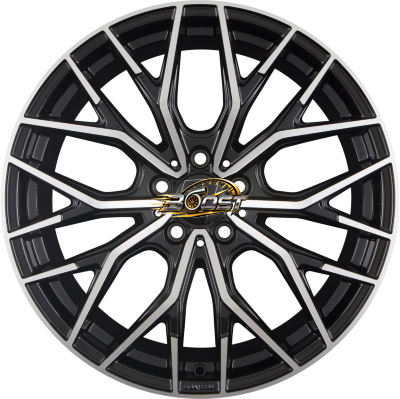 2DRV by WHEELWORLD WH37 Schwarz Hochglanzpoliert (SP+) — Zwart lichtmetalen velg