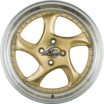 GTP WHEELS GTP 083 Gold Felgenbett Poliert — Goud lichtmetalen velg