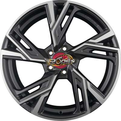 MAM MAM RS5 Palladium Front Polish (PFP) — Grijs/antraciet lichtmetalen velg