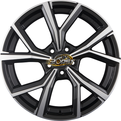 GMP ITALIA MENTOR Black Diamond — Zwart lichtmetalen velg