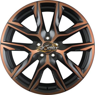 RONAL R71 Jetblack Copper Matt — Zwart lichtmetalen velg