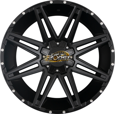 DIRT A.T. D88 Matte Black Milled Rivets (MBMR) — Zwart lichtmetalen velg