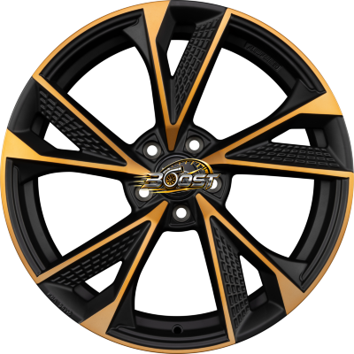MAM MAM RS6 Matt Black Front Copper (MBFC) — Zwart lichtmetalen velg
