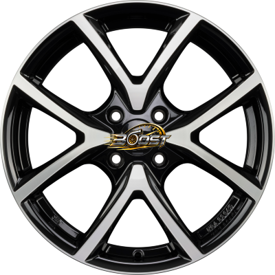 itWHEELS MIRA Diamond Black Front Polished 7.00x17 4x100 itWHEELS MIRA Diamond Black Front Polished 7.00x17 4x100