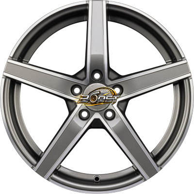 RACER WHEELS ARTIC EVO Gris Face Polie - Gun Machined Face —  lichtmetalen velg