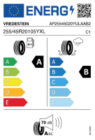 EU-label voor VREDESTEIN ULTRAC (NEU)
