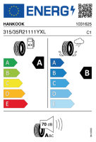 EU-label voor HANKOOK K137A VENTUS EVO SUV