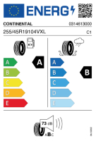 EU-label voor CONTINENTAL SPORT CONTACT 7