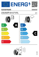 EU-label voor GOODYEAR EAGLE F1 (ASYMMETRIC) SUV AT