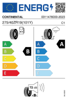 EU-label voor CONTINENTAL PREMIUM CONTACT 6