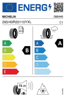 EU-label voor MICHELIN CROSS CLIMATE 3 SPORT