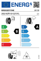 EU-label voor BRIDGESTONE BLIZZAK LM-005